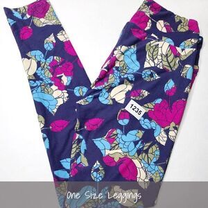 LuLaRoe OS Leggings Floral NEW